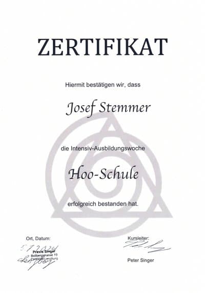 Abschluss der Intensiv-Ausbildungswoche an der Hoo-Schule